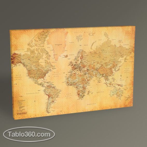 Dünya Haritası Tablo