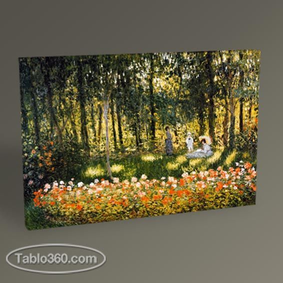 Claude Monet Ağaçlı Manzara Tablo