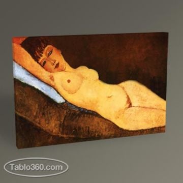 Amedeo Modigliani Yatakta Oturan Nü Tablo
