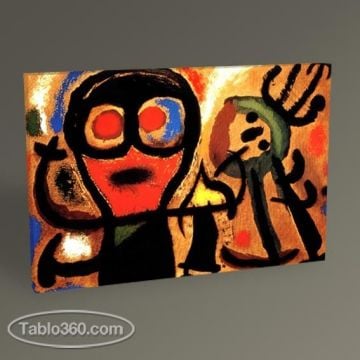 Joan Miro Kuş ve Adam Tablo