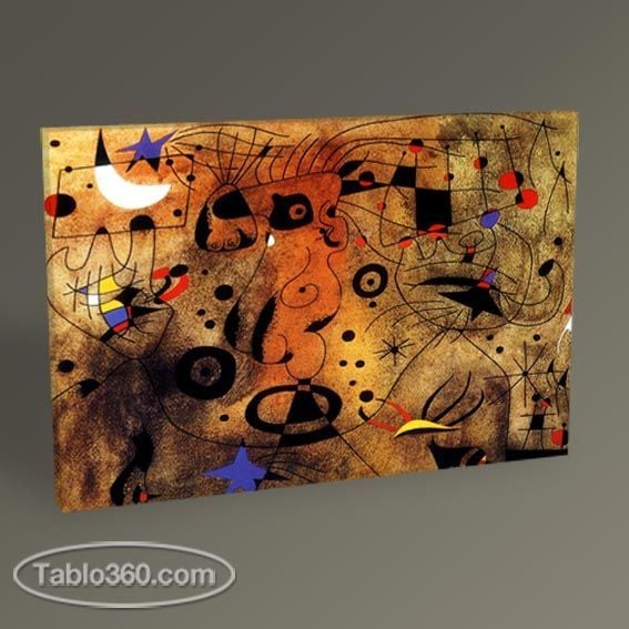 Joan Miro Saçını Tarayan Kadın Tablo