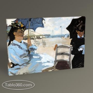 Claude Monet Trouville'de Sahil Tablo