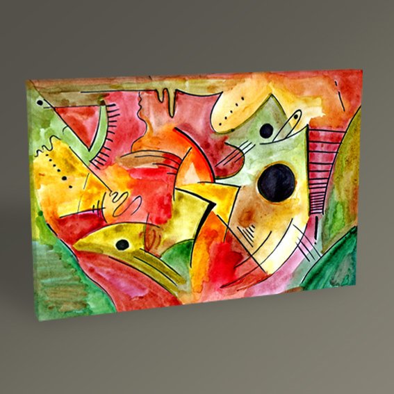 Soyut Yağlı Boya Tablo