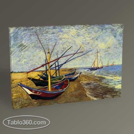 Vincent Van Gogh Balıkçı Tekneleriı Tablo