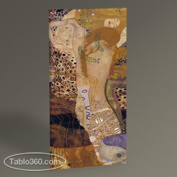Gustav Klimt Wasserschlangen Tablo