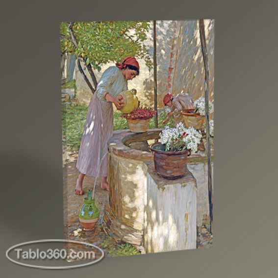Çiçek Sularken Tablo