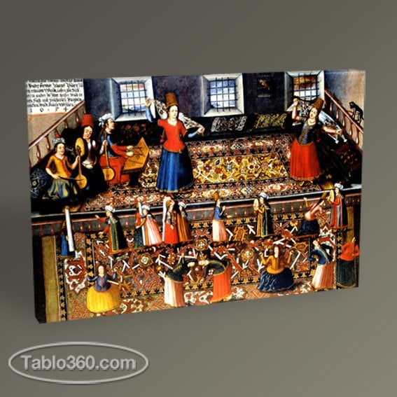 Franz Hermann Türk Hareminden Bir Sahne Tablo