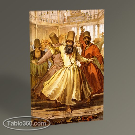 Preziosi Mevlevi Dervişleri Tablo