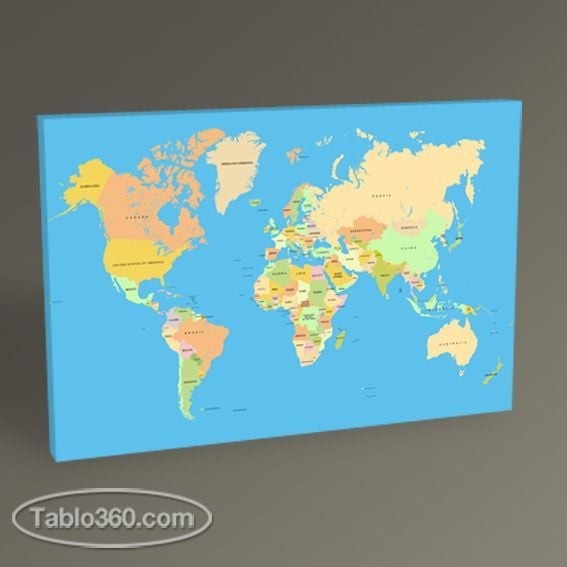 Dünya Haritası Tablo