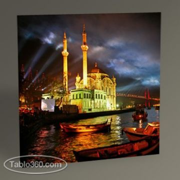 İstanbul Ortaköy Gece Tablo