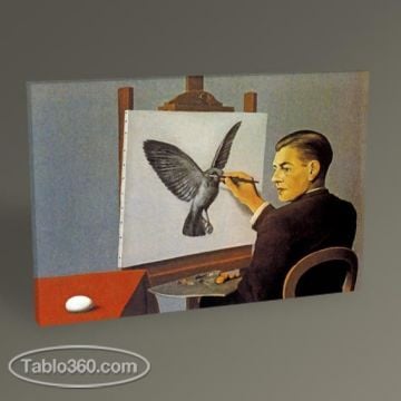 Rene Magritte Clairvoyance Tablo