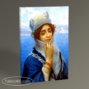 Fausto Zonaro Hanım Portresi Tablo