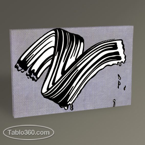 Roy Lichtenstein White Brushstroke