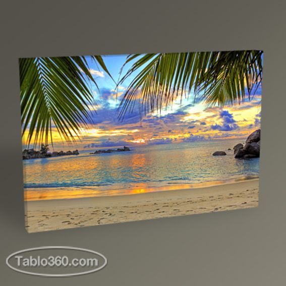 Tropikal Plaj Tablo