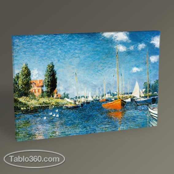 Claude Monet Argenteuil'de Kırmızı Tekneler