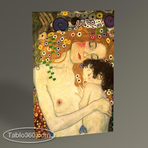 Gustav Klimt Anne ve Çocuk Tablo
