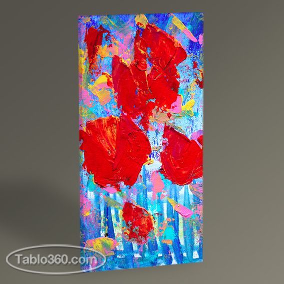 Red flowers Tablo
