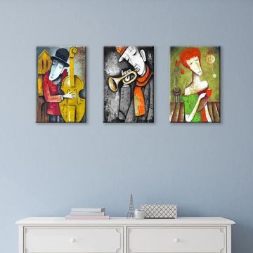 Müzisyenler Set Tablo 60X30