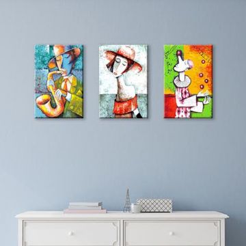 Müzisyenler Set Tablo 60X30