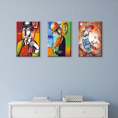 Müzisyenler Set Tablo 60X30