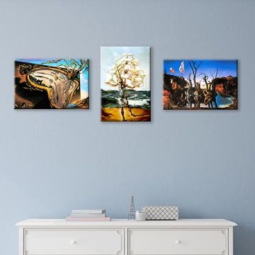 Salvador Dali Set Tablo 80X30