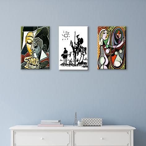 Pablo Picasso Set Tablo 60X30