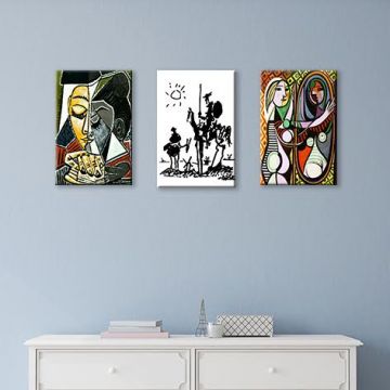 Pablo Picasso Set Tablo 60X30