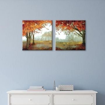 Orman Manzarası Set Tablo 65X30