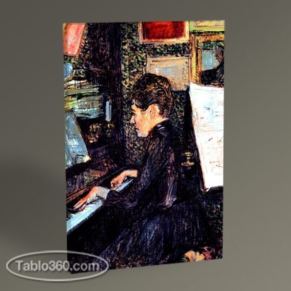 Henri de Toulouse-Lautrec Mademoiselle Marie Dihau Playing