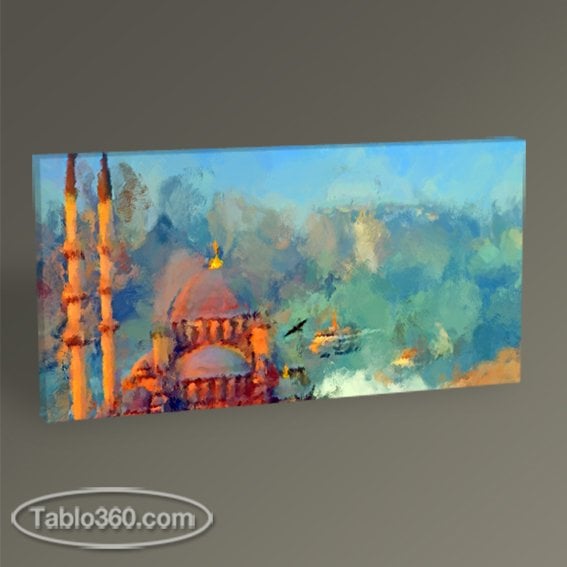 İstanbul Sulu Boya Tablo