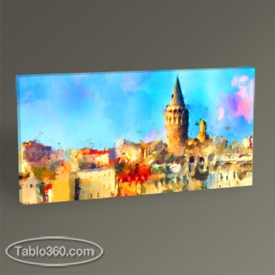 İstanbul Sulu Boya Tablo