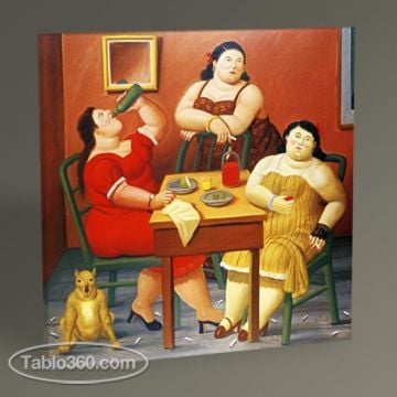 Fernando Botero İçki İçen Üç Kadın