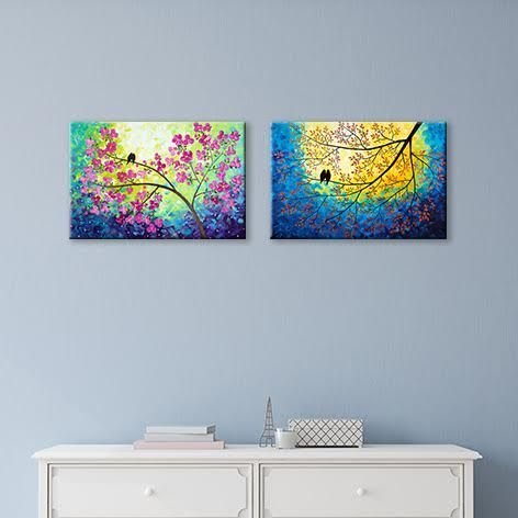 Güvercinler Set Tablo 65X20