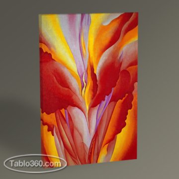 Georgia O'Keeffe Kırmızı Tesbih Çiçeği