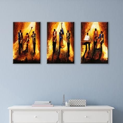 Müzisyenler Set Tablo 70X30