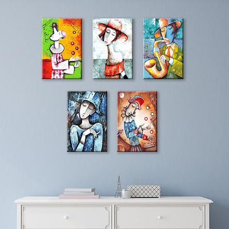 Müzisyenler Set Tablo 60X60