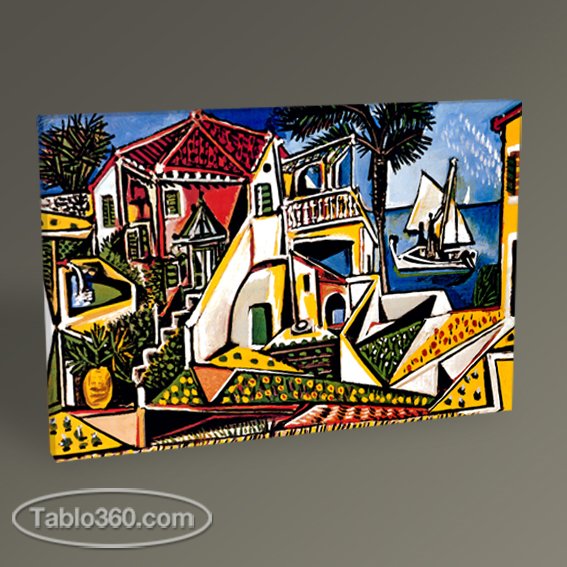 Pablo Picasso Akdeniz Peyzajı Tablo