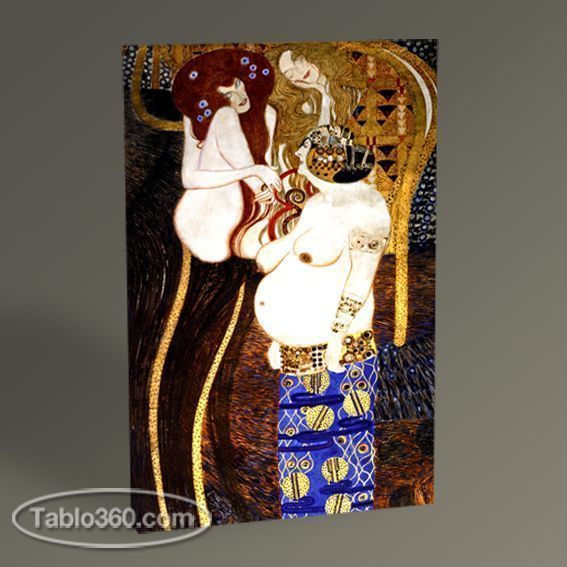 Gustav Klimt Beethoven Frieze Tablo