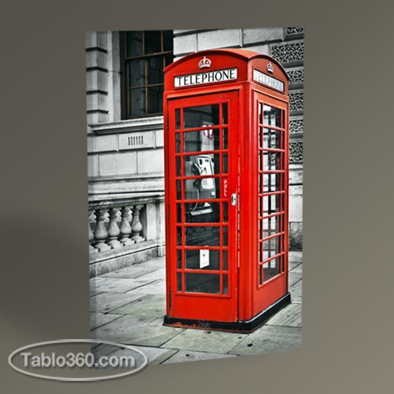 London Phone Booth Tablo